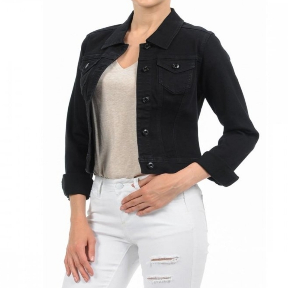 Wax Jean Black Denim Jacket
